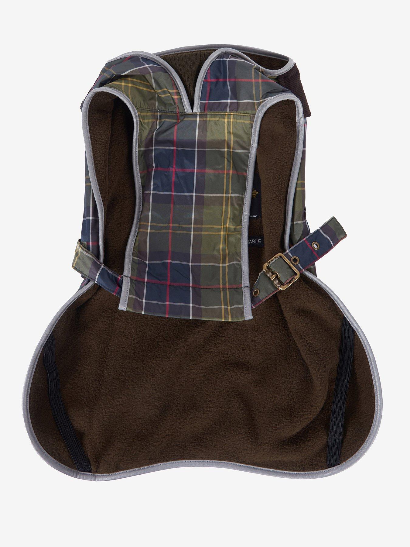 Image 3 of 5 of Barbour Tartan Waterproof Dog Coat - Navy
