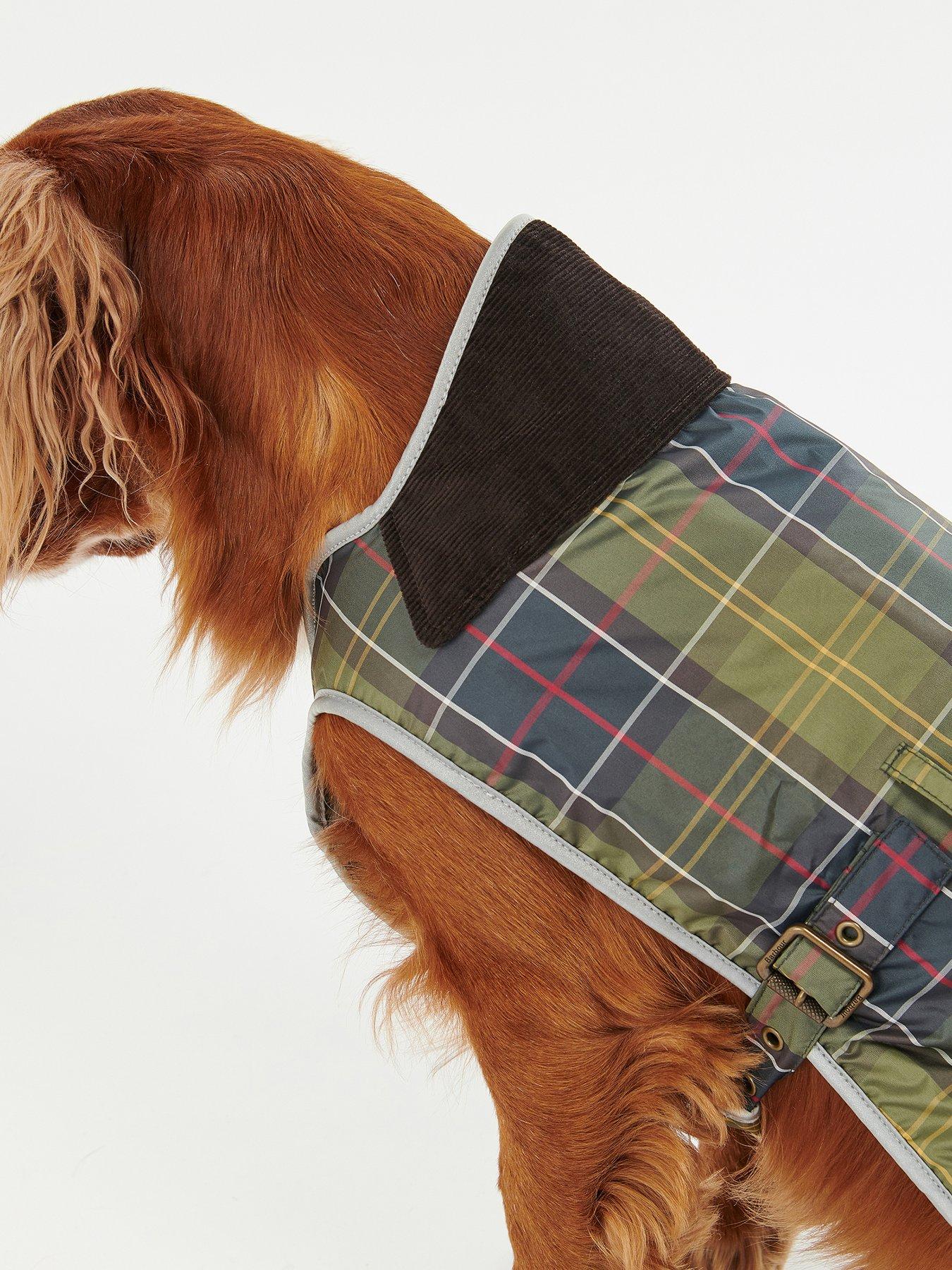 Image 4 of 5 of Barbour Tartan Waterproof Dog Coat - Navy