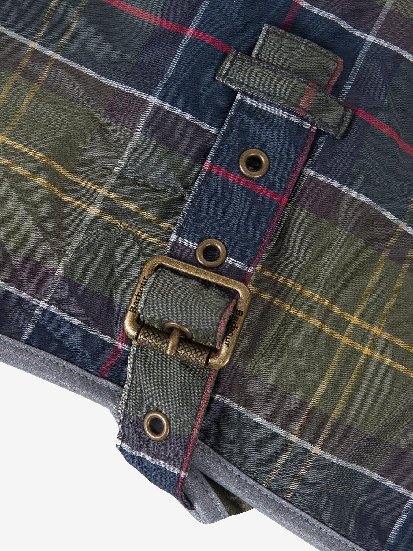Image 5 of 5 of Barbour Tartan Waterproof Dog Coat - Navy