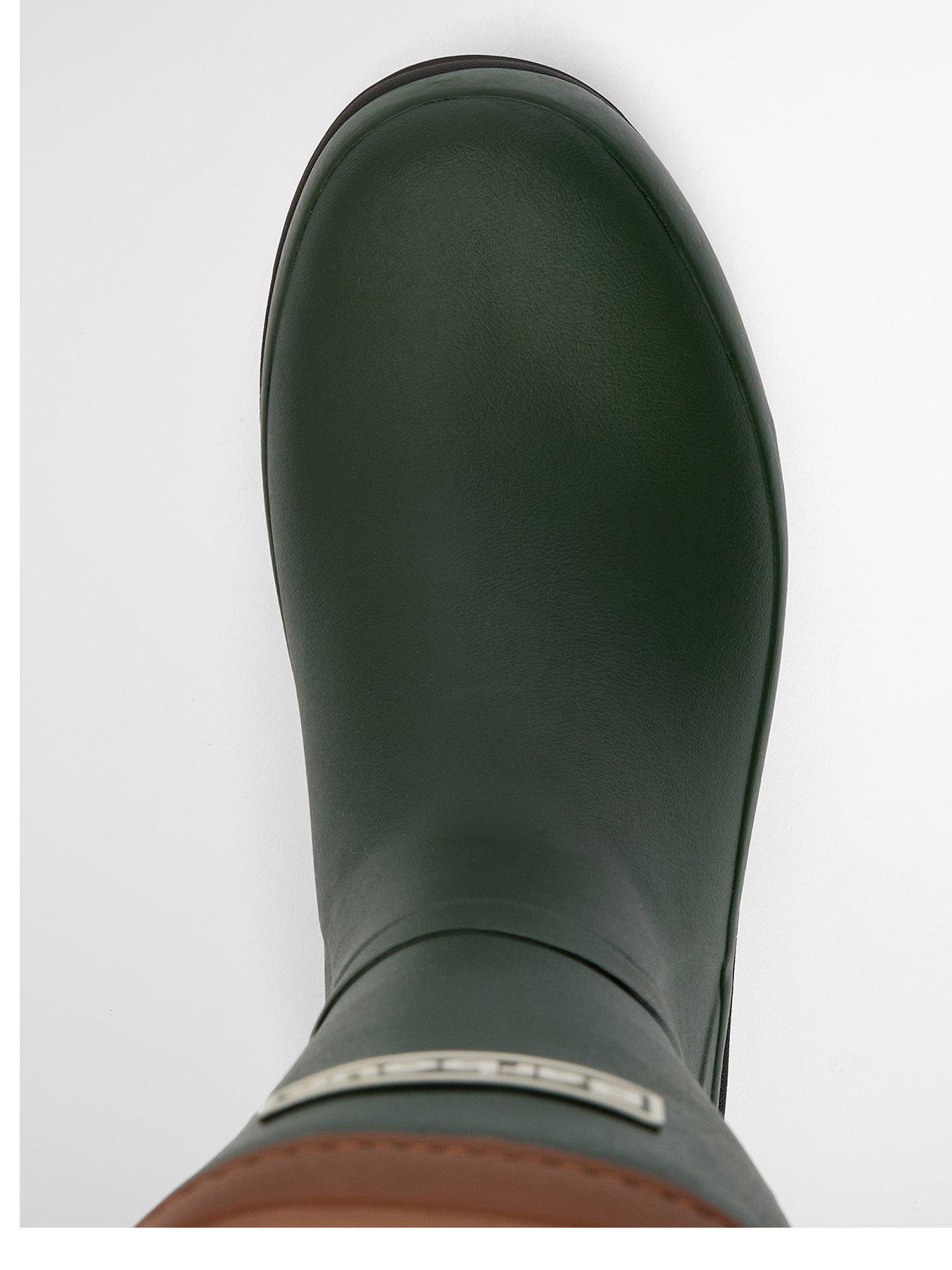 Image 4 of 6 of Barbour Tempest Tall Wellington Boots - Green