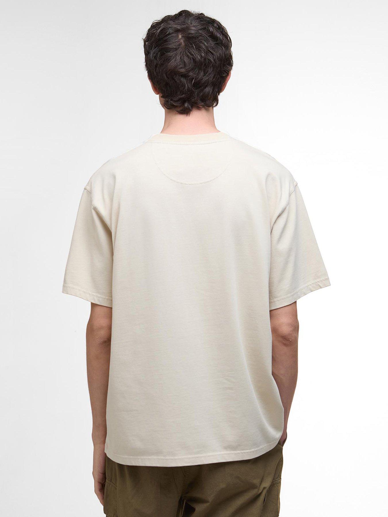 Image 2 of 6 of Barbour Leazes Pocket Detail T-Shirt - Off White