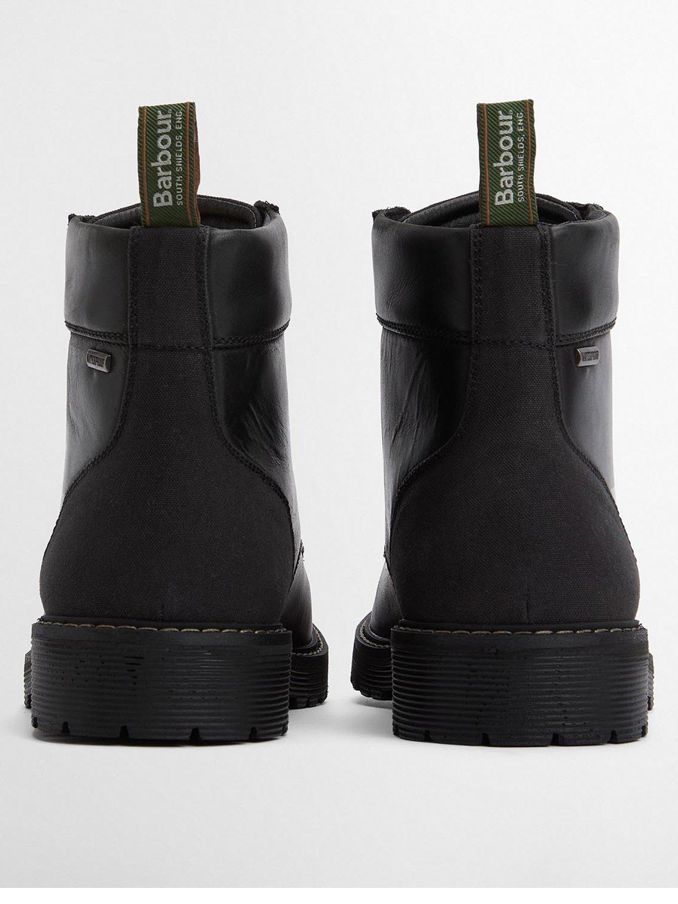 Image 3 of 6 of Barbour Harrison Waterproof Lace Up Boots - Black