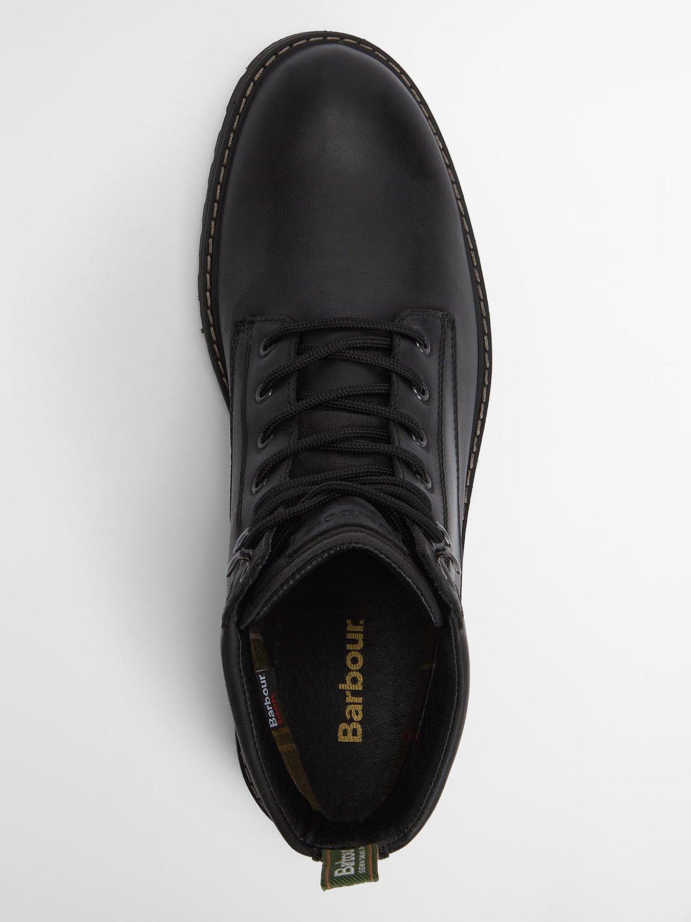Image 4 of 6 of Barbour Harrison Waterproof Lace Up Boots - Black