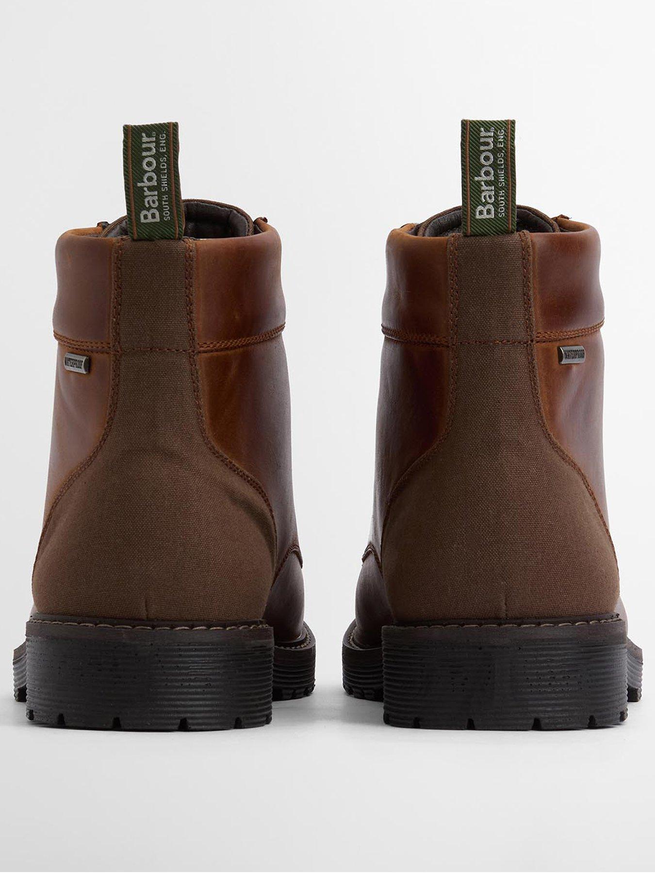  image of barbour-harrison-waterproof-lace-up-boots-brown