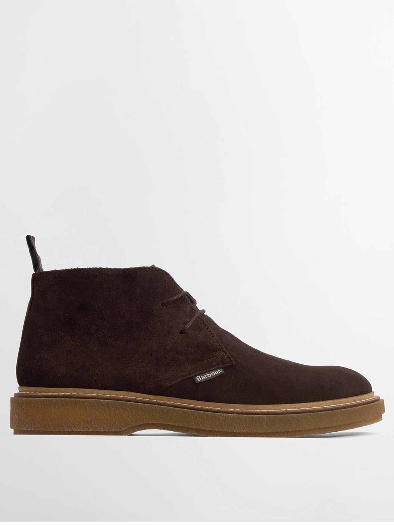  image of barbour-blaine-suede-chukka-boots-brown