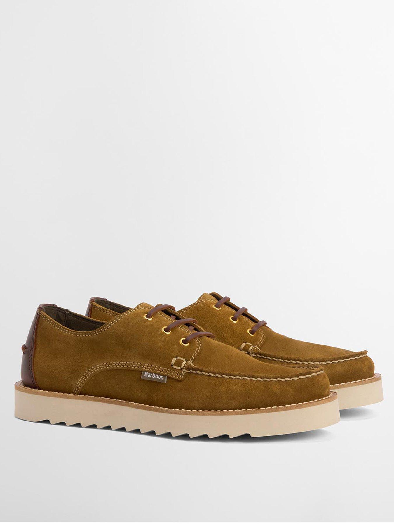 Image 2 of 6 of Barbour Aydon Suede Derby Shoes - Brown