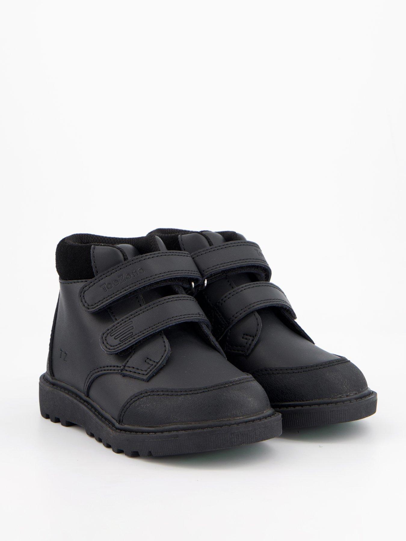 Image 7 of 8 of The Very Collection Boys Leather 2 Strap Memory Foam Boot - Black