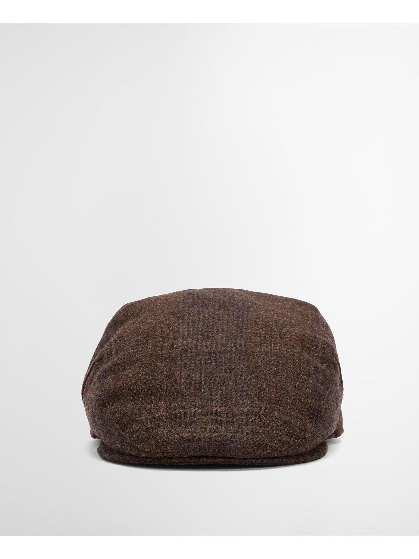  image of barbour-deveron-tweed-flat-cap-brown