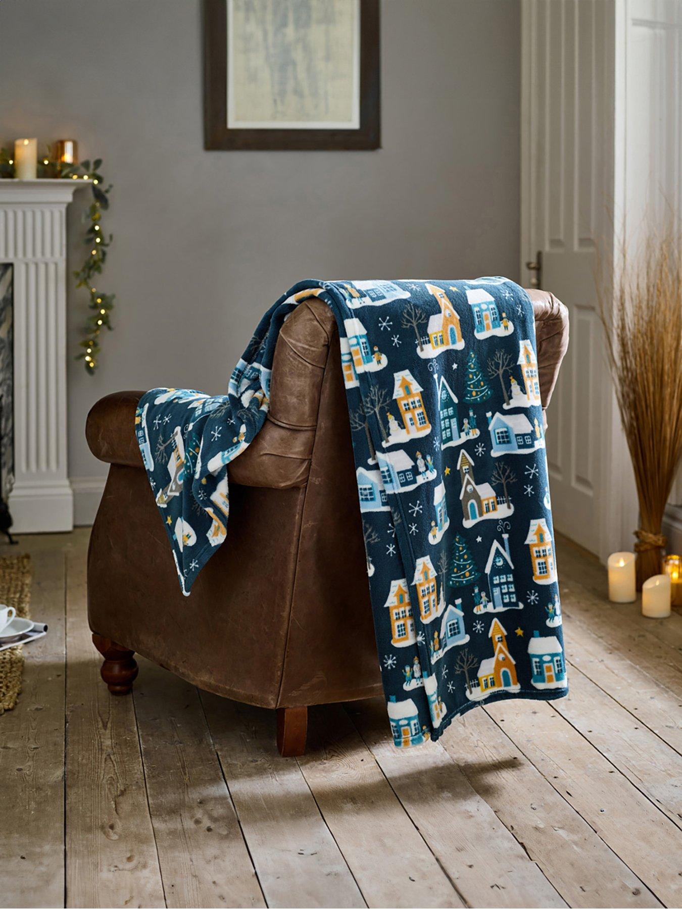 Image 1 of 3 of Deyongs Festive Village Throw 140x180cm