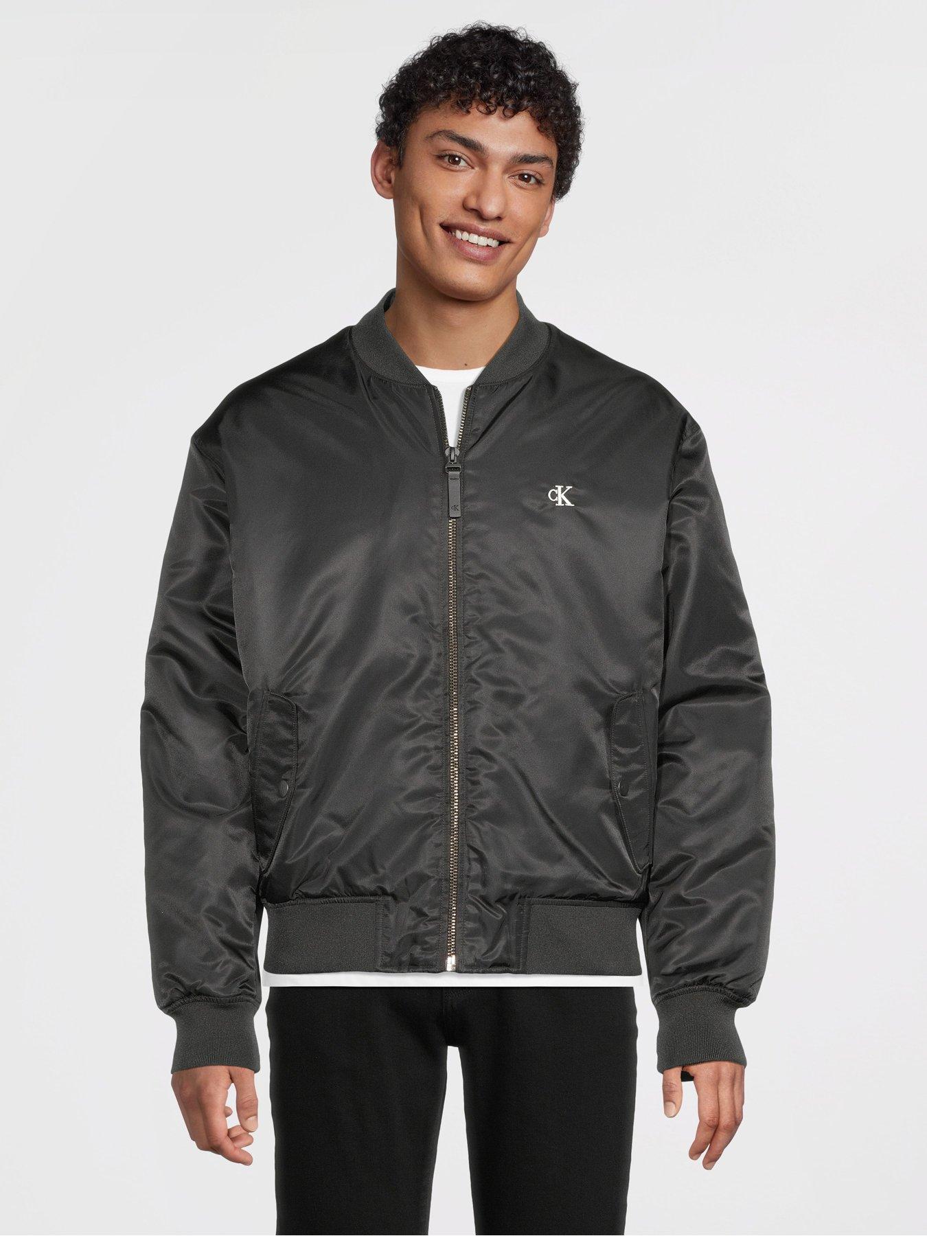 Image 1 of 6 of Calvin Klein Jeans Hero Bomber Jacket - Black
