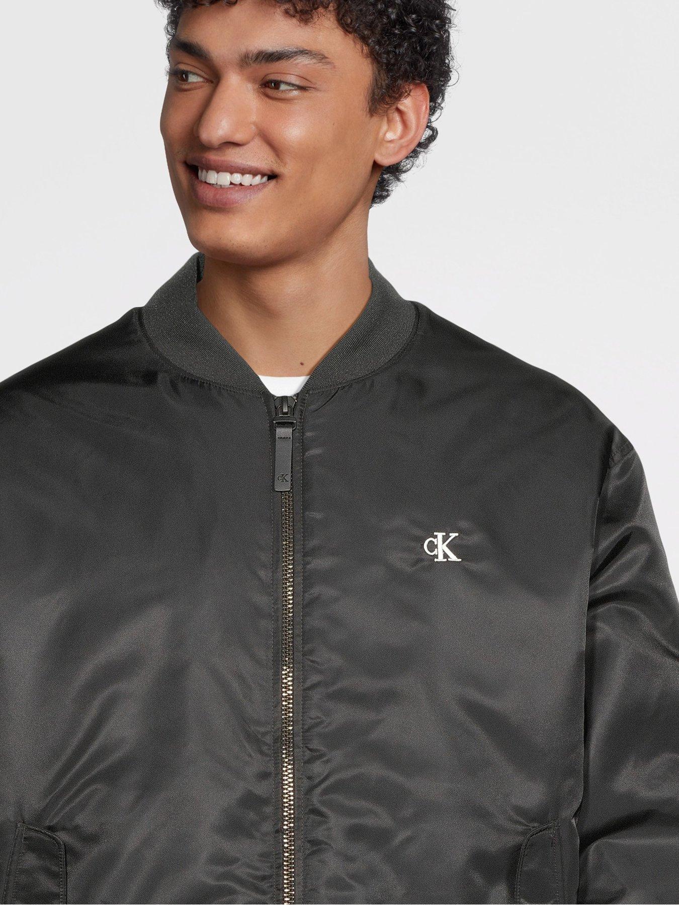 Image 4 of 6 of Calvin Klein Jeans Hero Bomber Jacket - Black