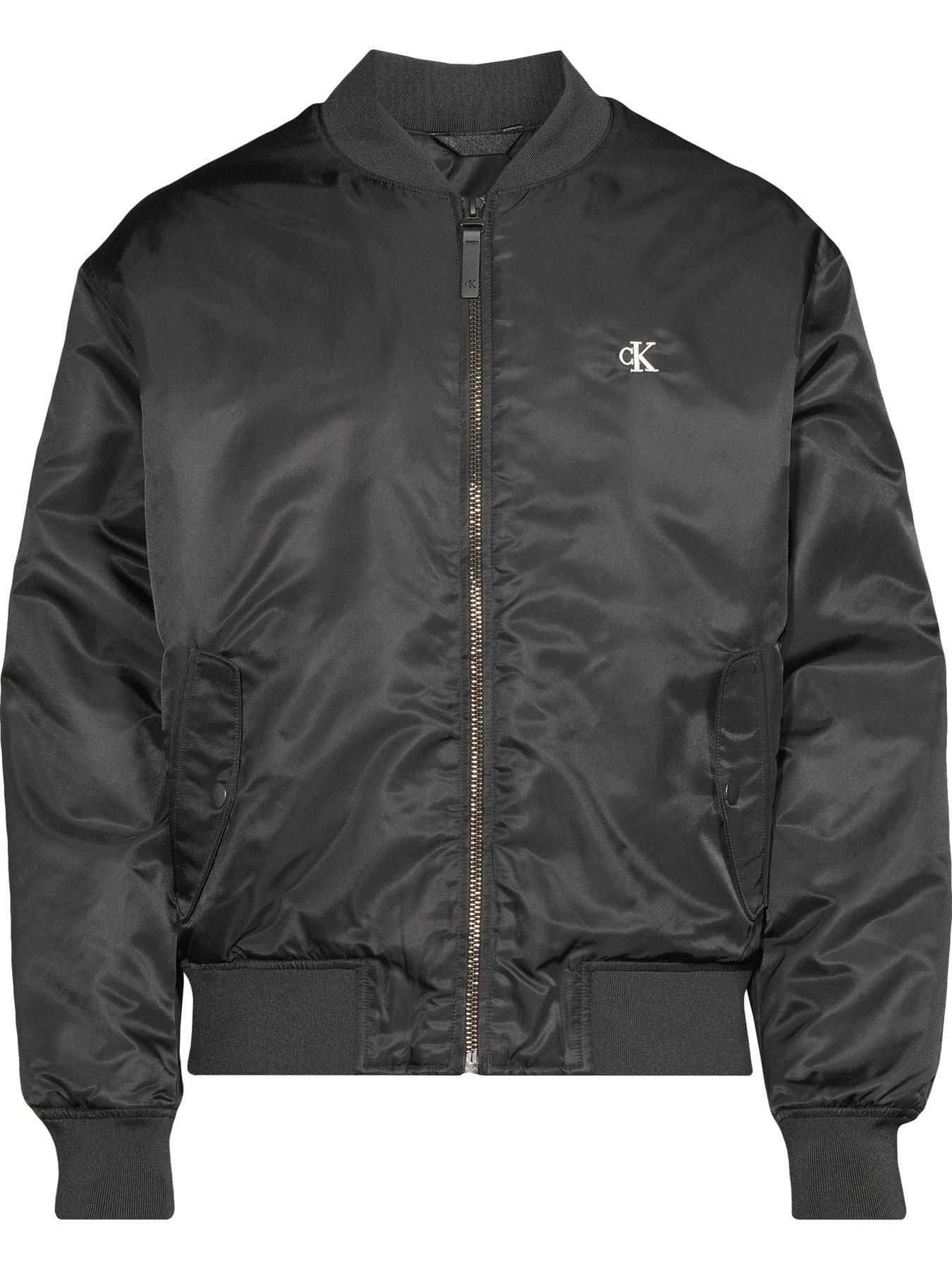 Image 6 of 6 of Calvin Klein Jeans Hero Bomber Jacket - Black