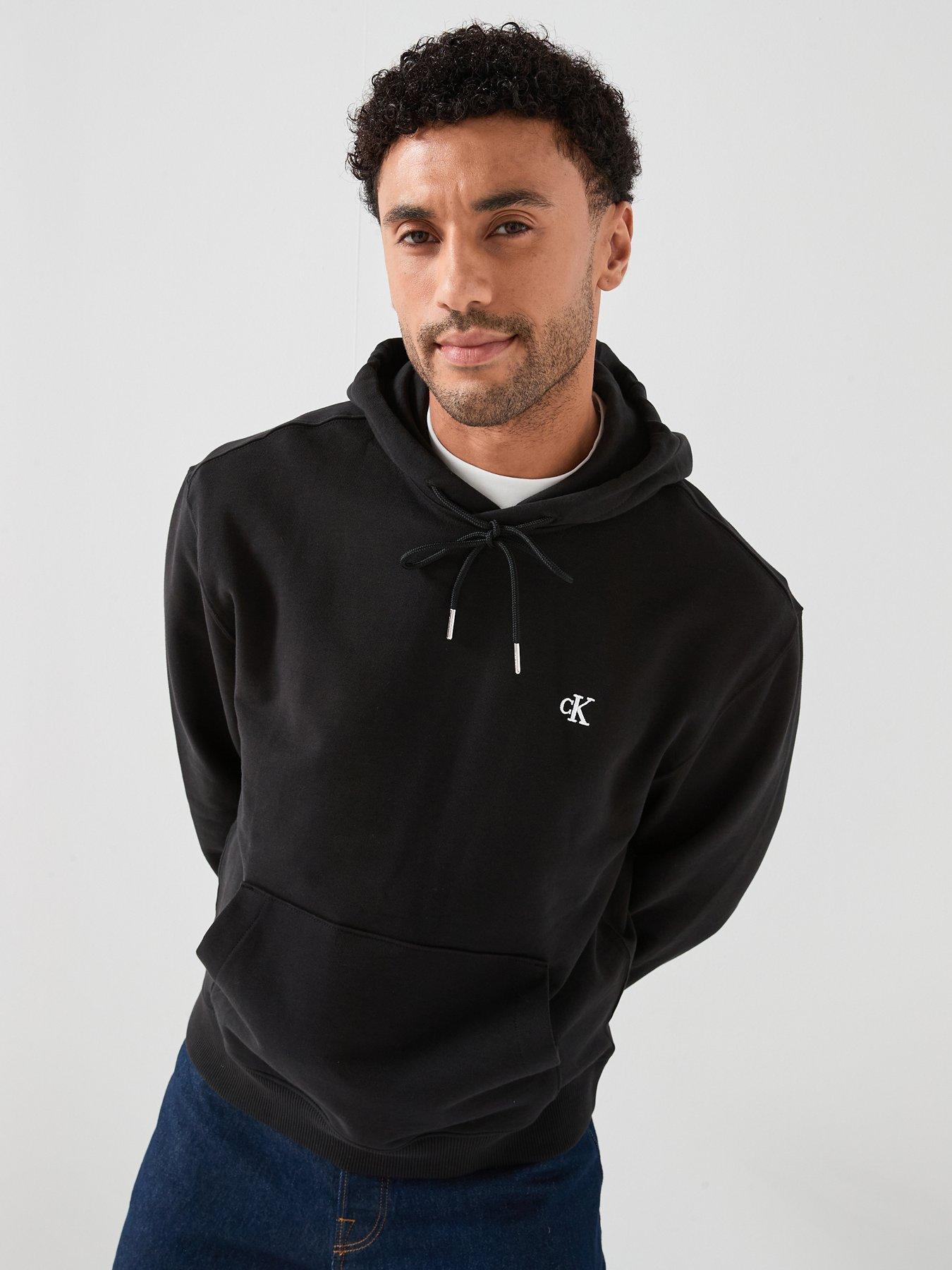 Calvin Klein Monologo Lounge Hoodie - Black