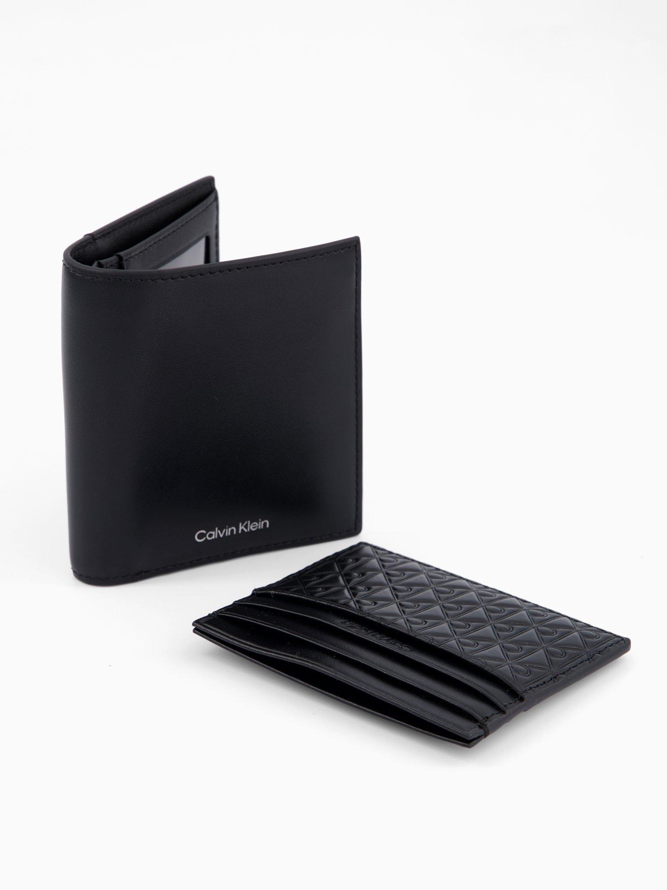 image of calvin-klein-bifold-wallet-and-card-case-black