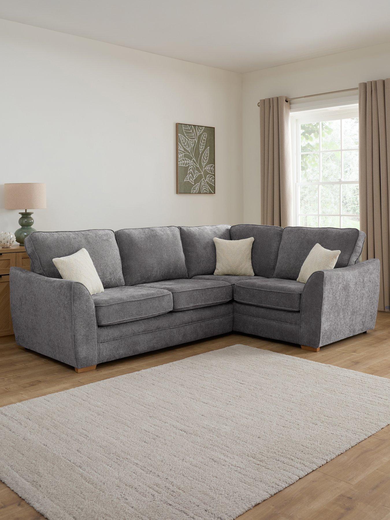 Very Home Trinity Fabric Right Hand Double Arm Corner Group Sofa - Made to Order in the UK
