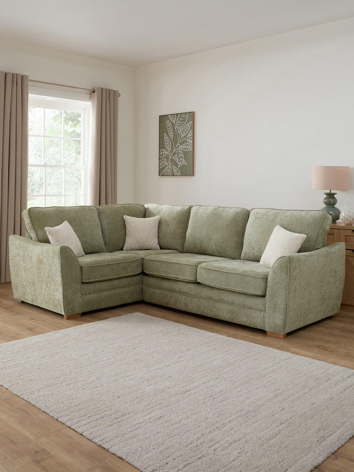 The Very Collection Trinity Fabric Left Hand Double Arm Corner Group Sofa - Made to Order in the UK