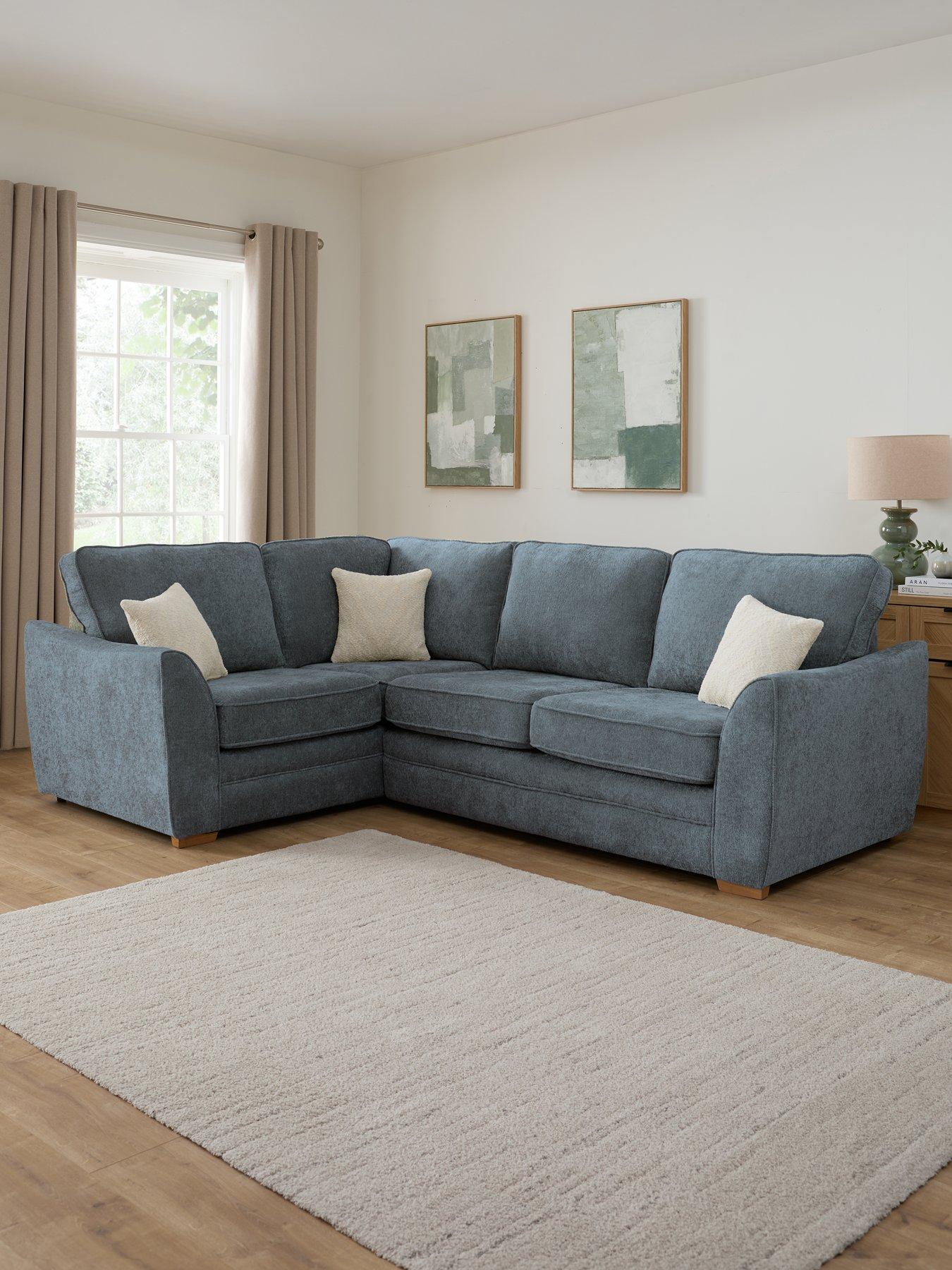 The Very Collection Trinity Fabric Left Hand Double Arm Corner Group Sofa - Made to Order in the UK