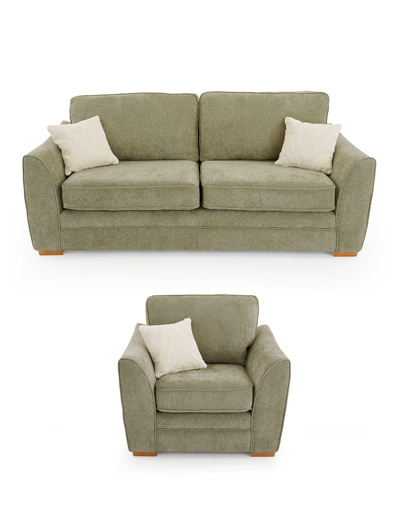 Image 2 of 7 of The Very Collection Trinity Fabric 3 Seater Sofa +&nbsp;Armchair (Buy &amp; SAVE!) - Made to order in the UK