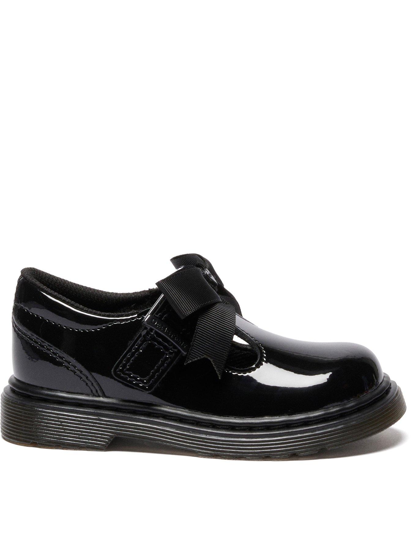 undefined Toddler Polley II Bow T Bar Leather Patent Shoes - Black