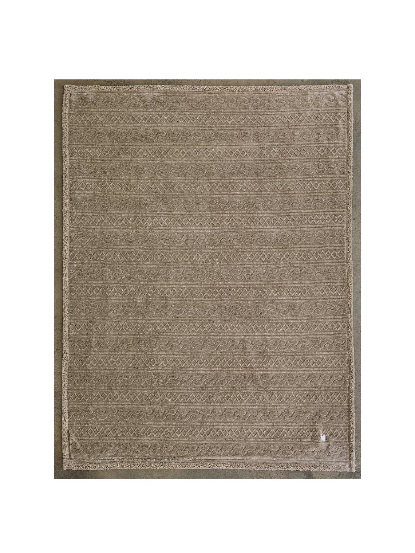 Image 2 of 3 of Deyongs Heated Throw - Cable Sherpa 140x180cm