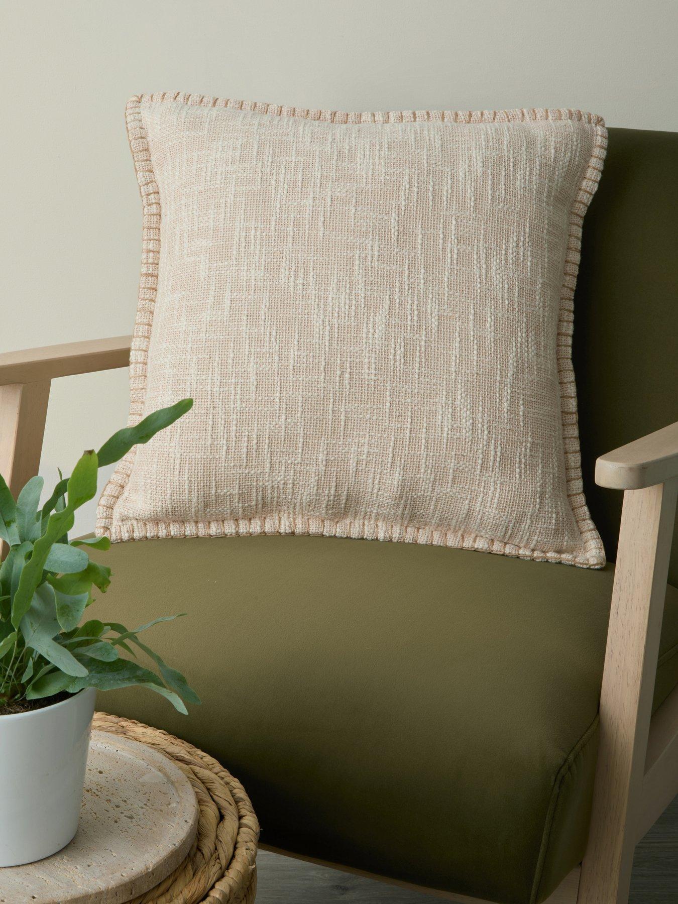 undefined Textured Blanket Stitch Cushion