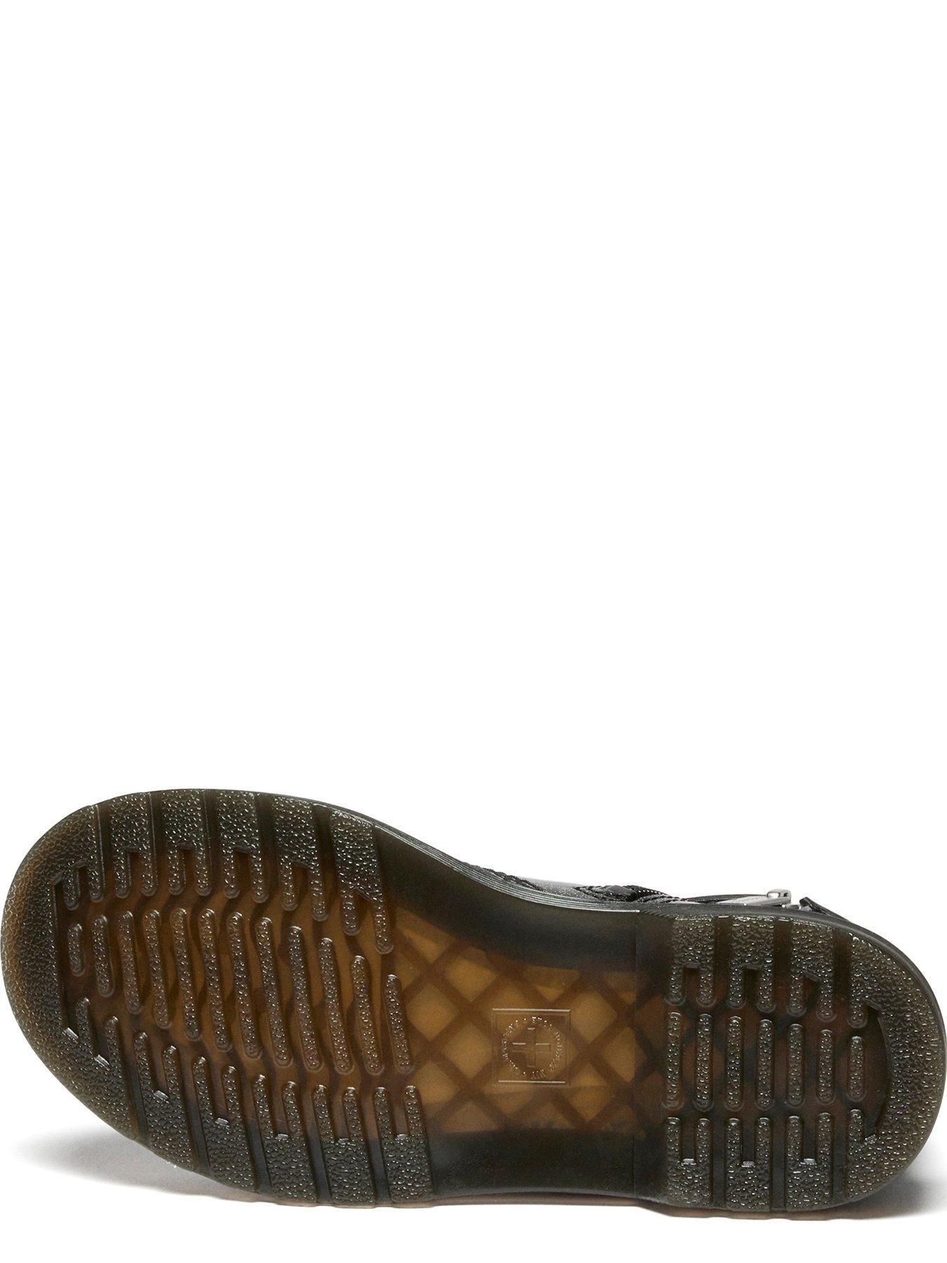 Image 5 of 6 of Dr Martens Junior 1460 Glitter 8 Eye Junior Lace up Boot with Side Zip &nbsp;- Black