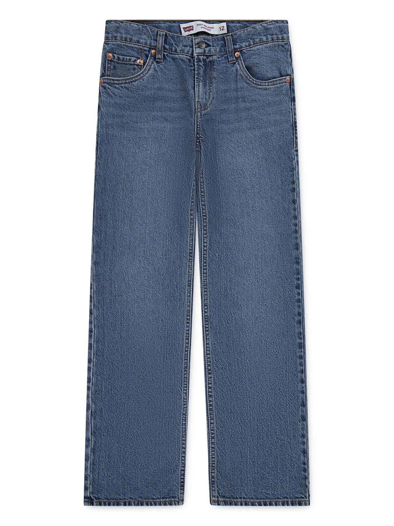 undefined Boys 555 Relaxed Straight Jeans - Blue
