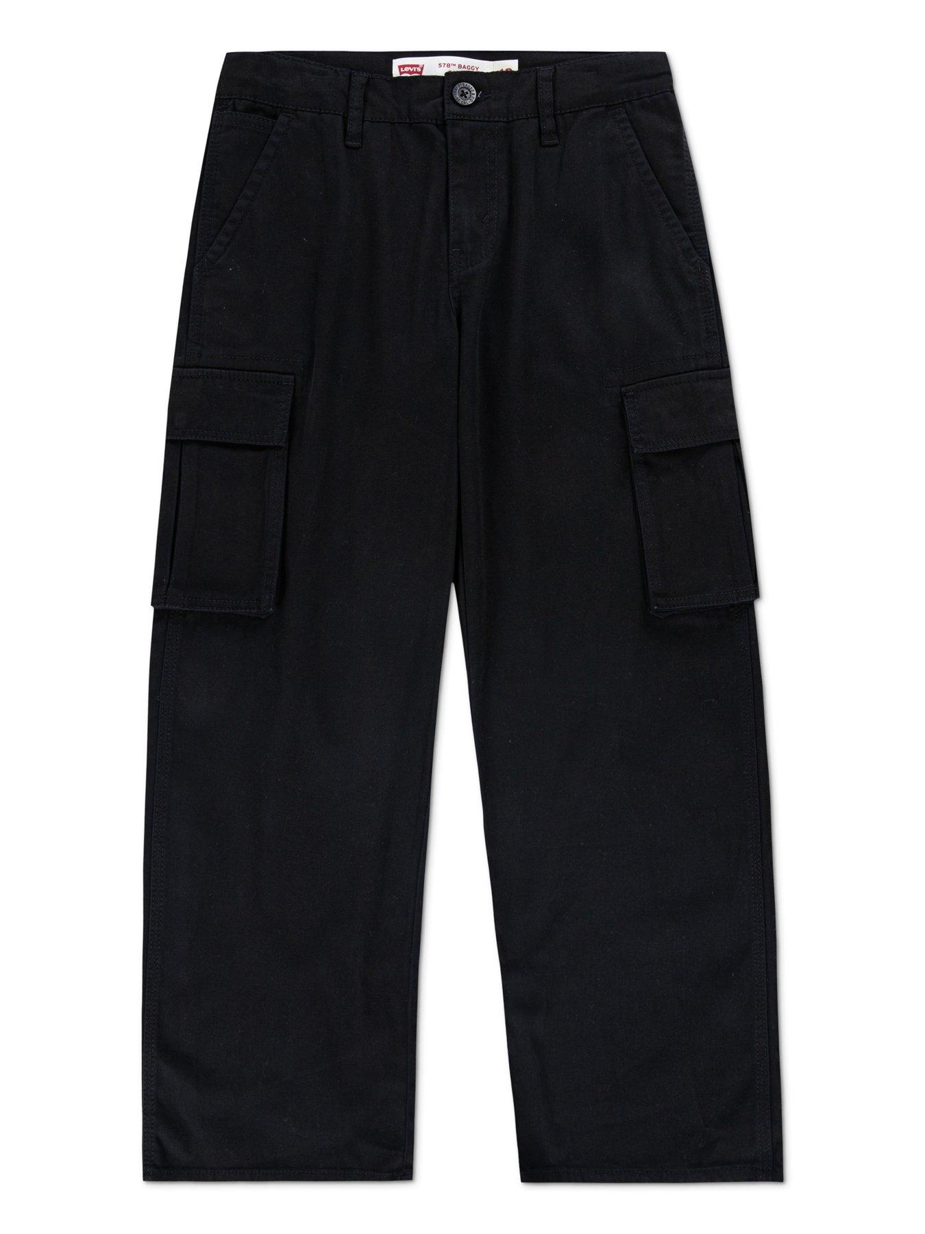 undefined Boys 578 Baggy Fit Cargo Pants - Black