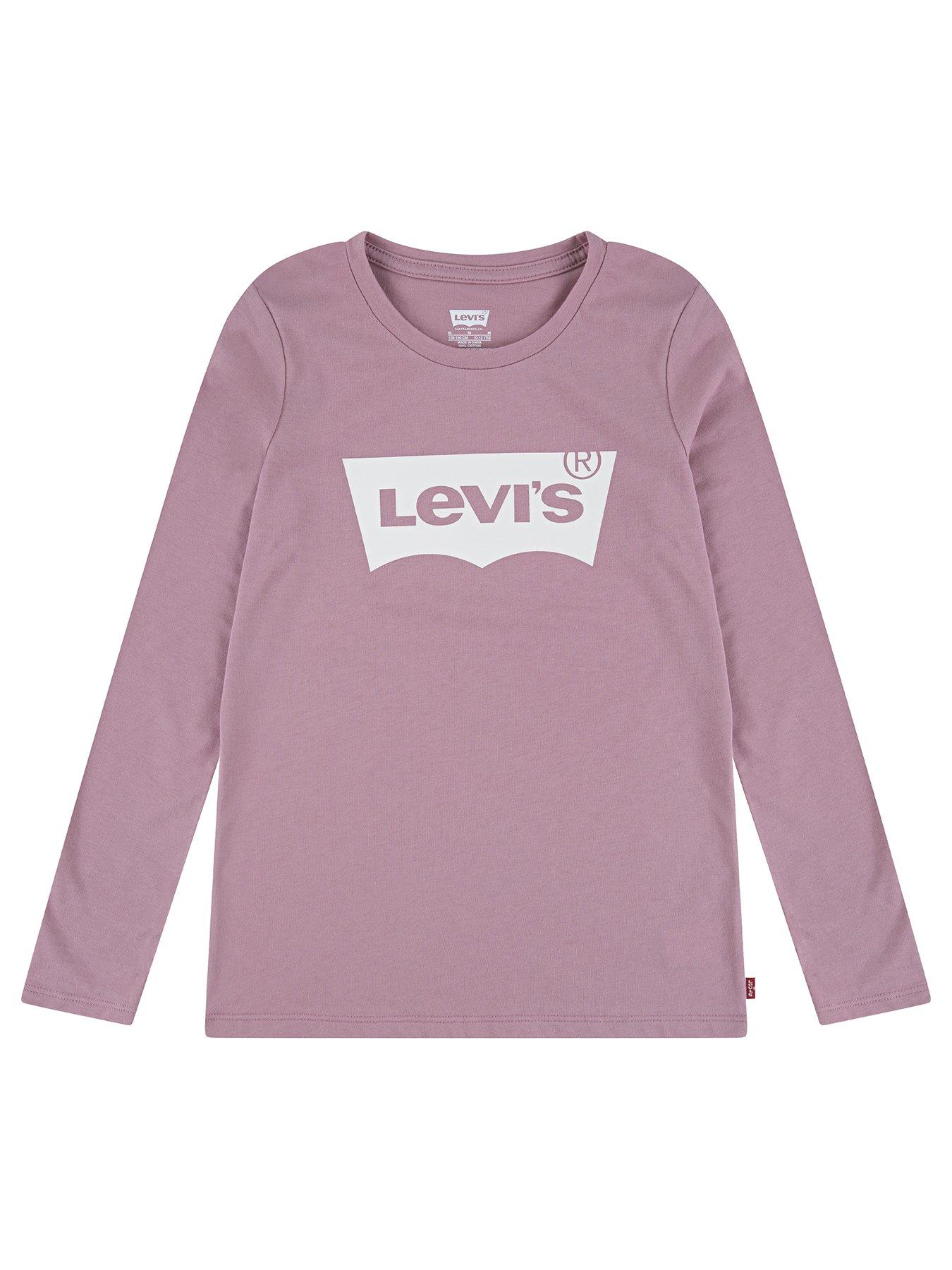 Image 1 of 3 of Levi's Girls Long Sleeve Batwing T-Shirt - Light Purple
