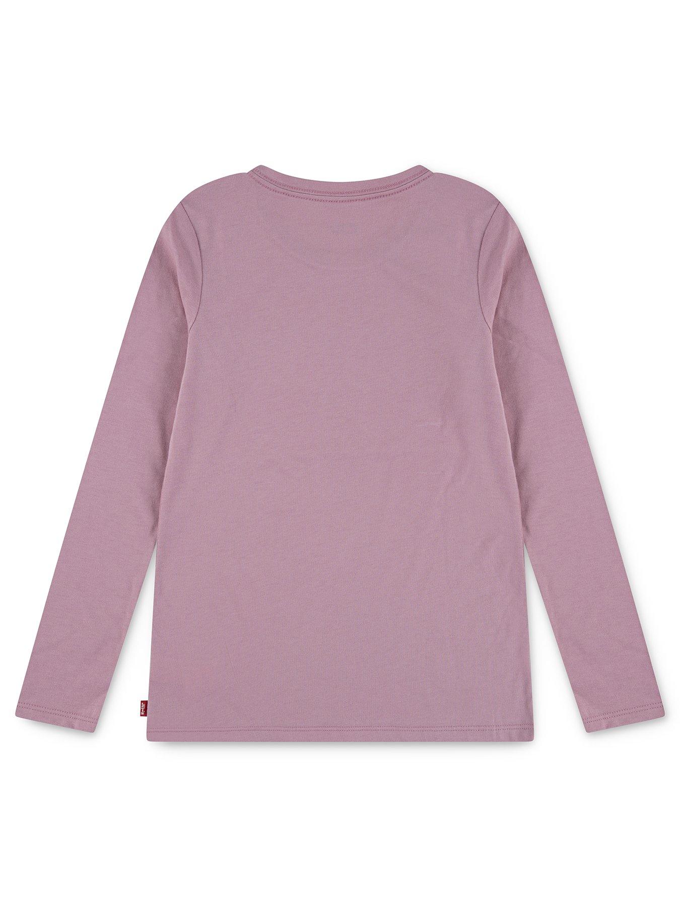 Image 2 of 3 of Levi's Girls Long Sleeve Batwing T-Shirt - Light Purple