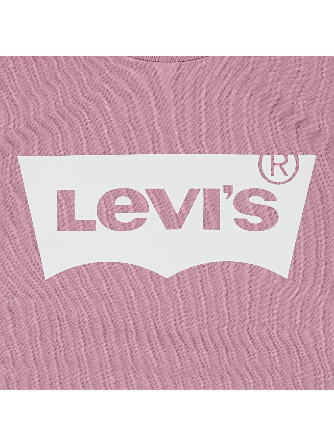 Image 3 of 3 of Levi's Girls Long Sleeve Batwing T-Shirt - Light Purple