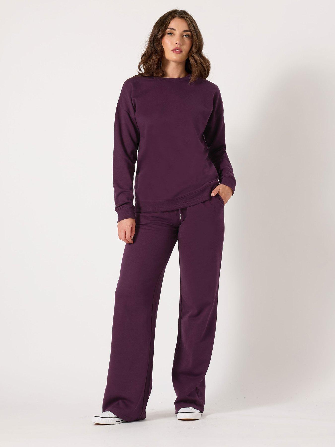 Image 3 of 4 of Long Tall Sally Wide Leg Jogger 36" - Purple