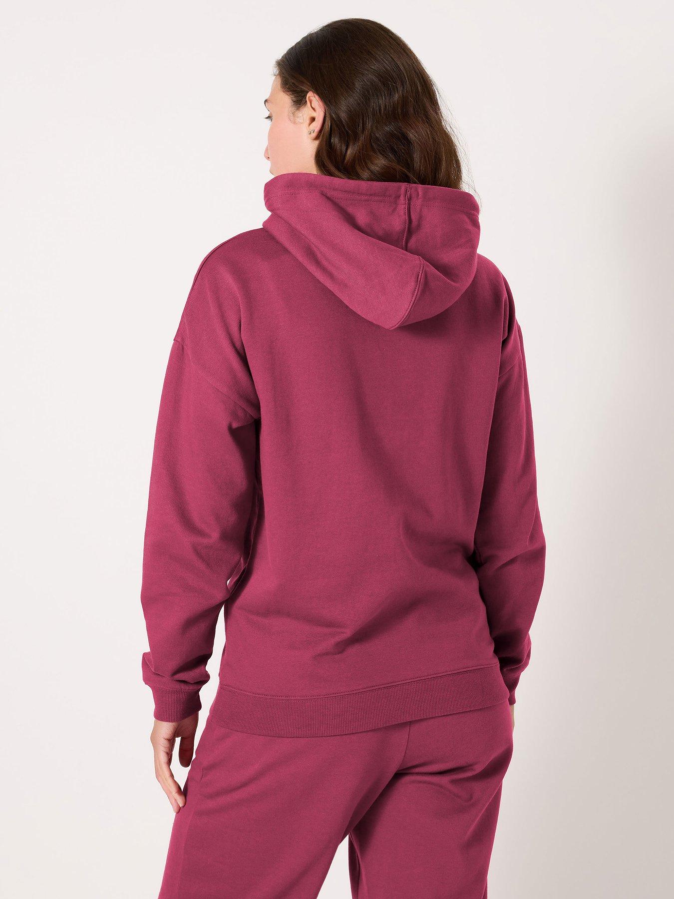 Image 2 of 4 of Long Tall Sally Overhead Hoodie - Dark Pink
