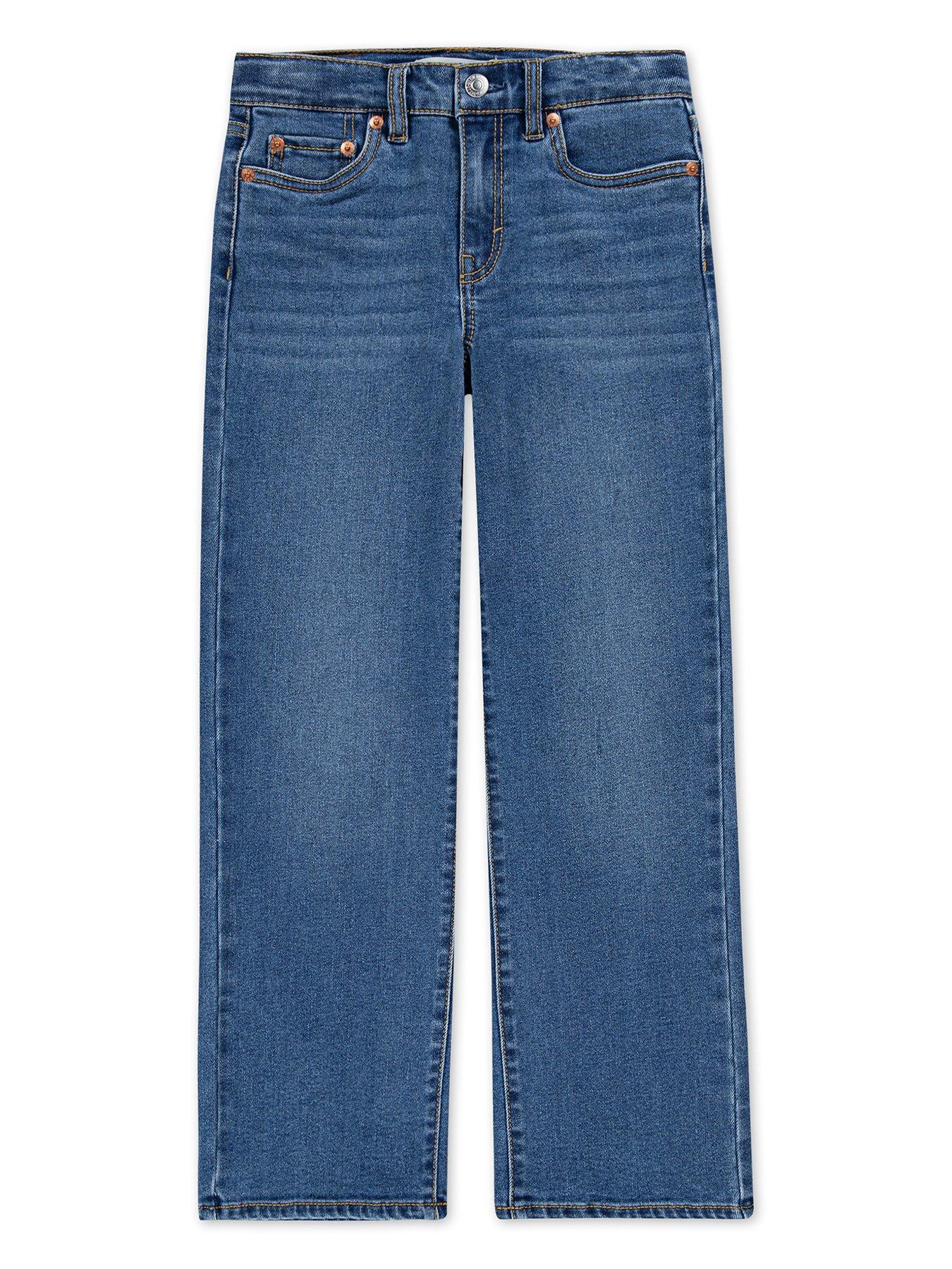 undefined Girls Wide Leg Jeans - Blue