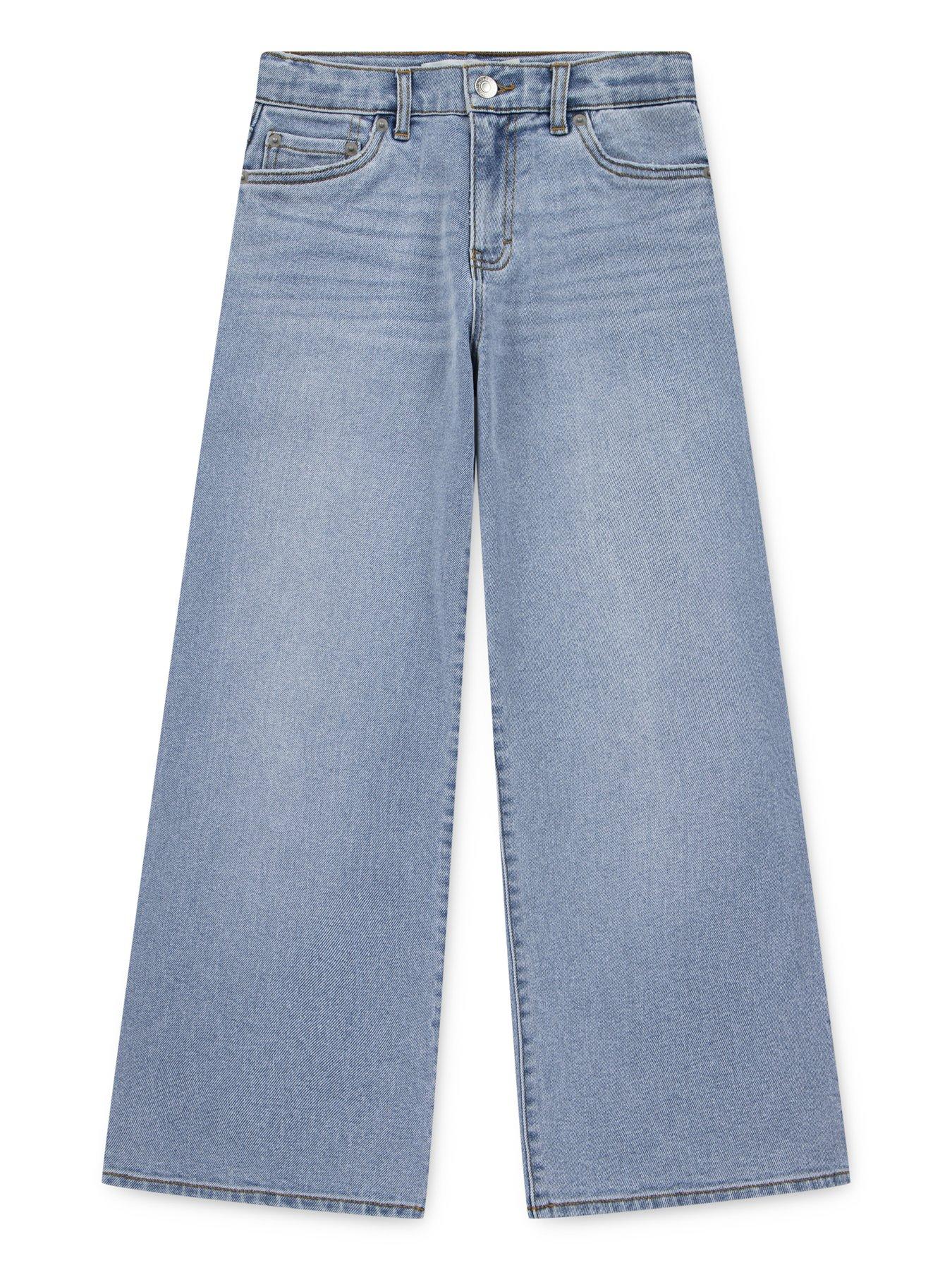  image of levis-girls-high-rise-baggy-jeans-blue