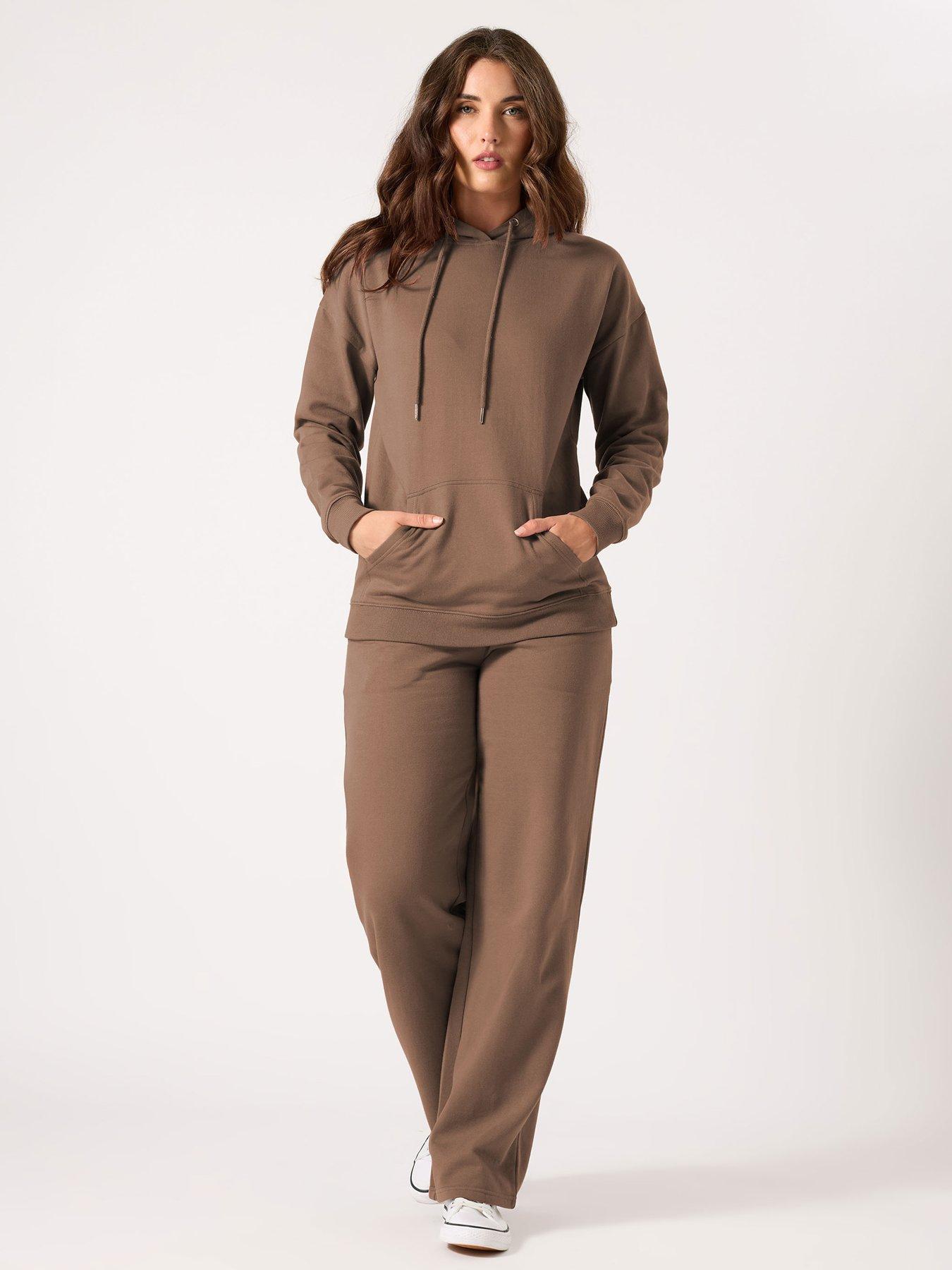 Image 3 of 4 of Long Tall Sally Wide Leg Jogger 34" - Brown