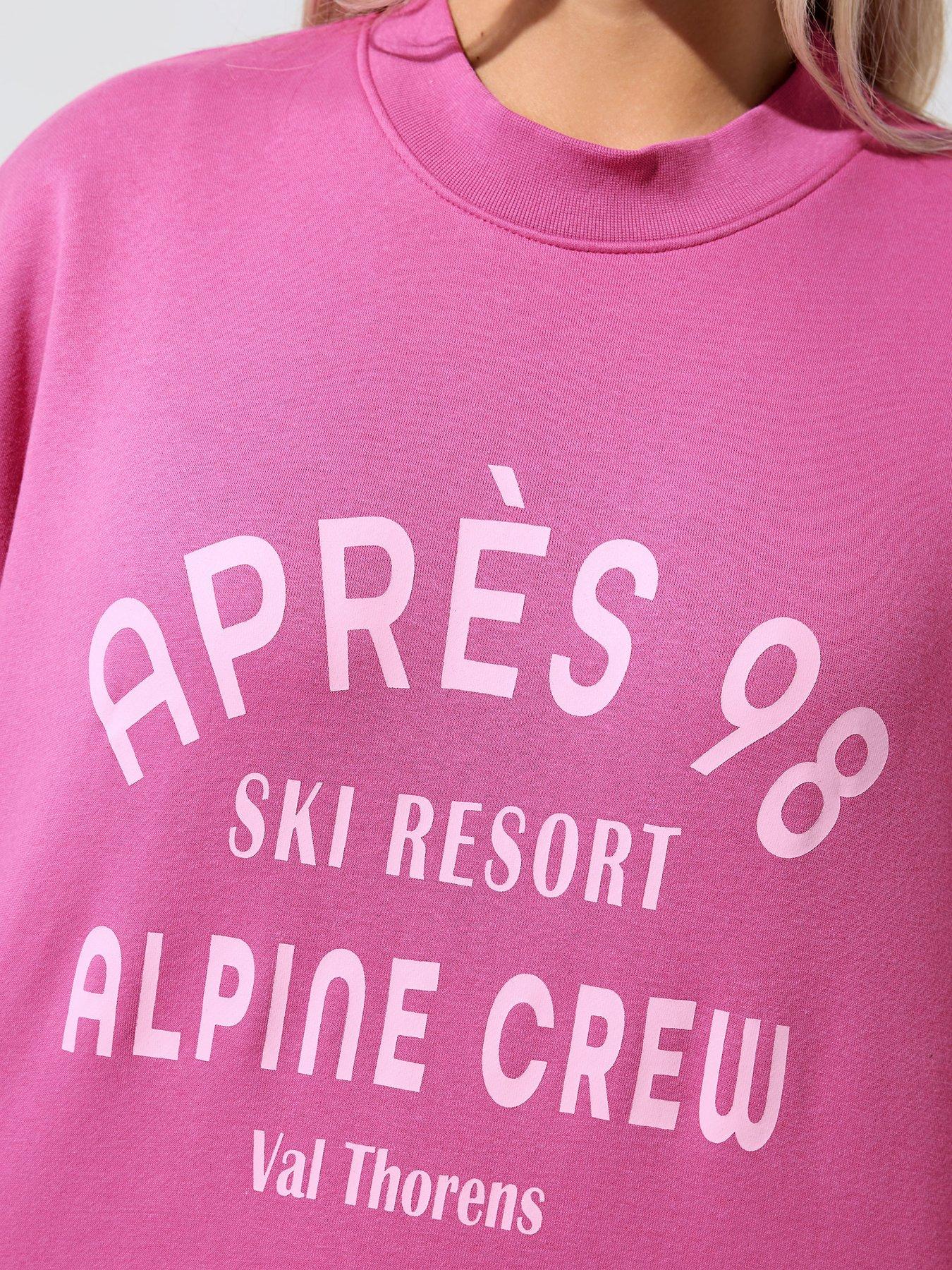 Image 4 of 4 of Yours Curve Apres Ski Sweatshirt - Purple