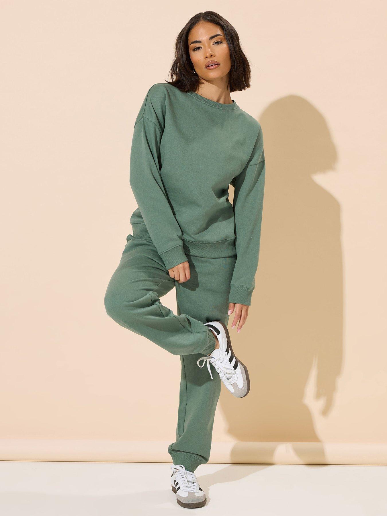 Image 3 of 4 of PixieGirl Petite Plain Sweatshirt - Green