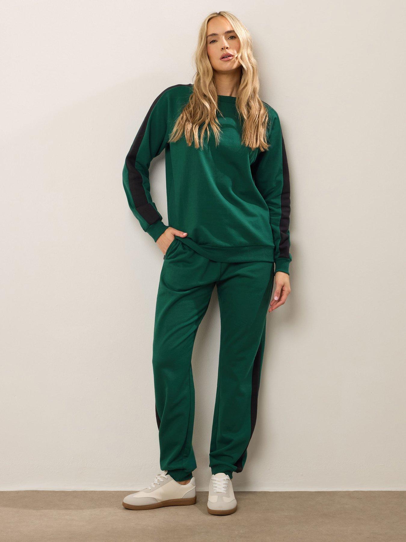 Image 3 of 4 of Long Tall Sally Side Stripe Jogger 34" - Green