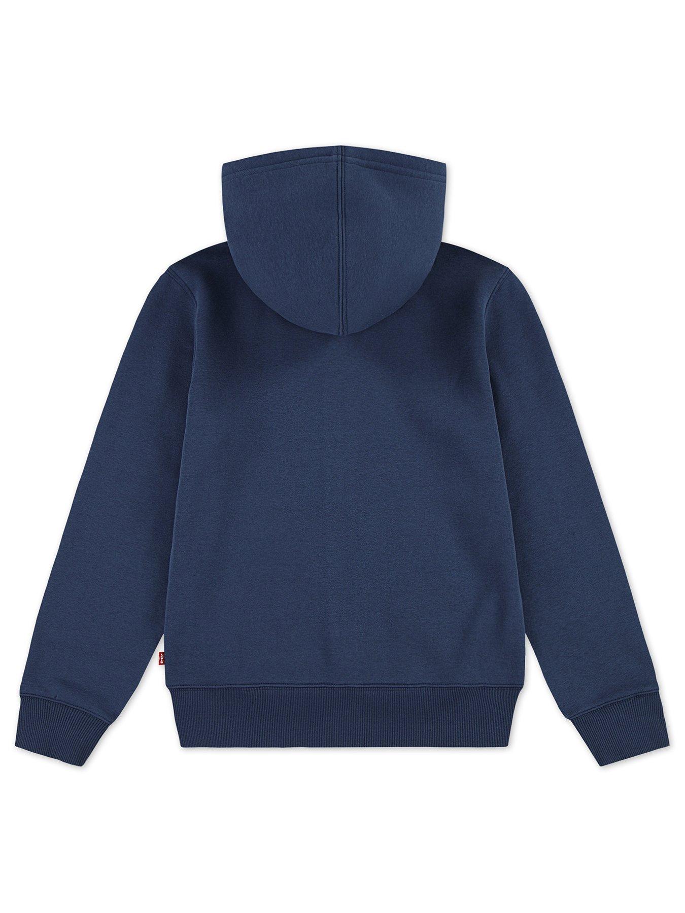 Image 2 of 3 of Levi's Boys Legendary Full Zip Hoodie - Navy