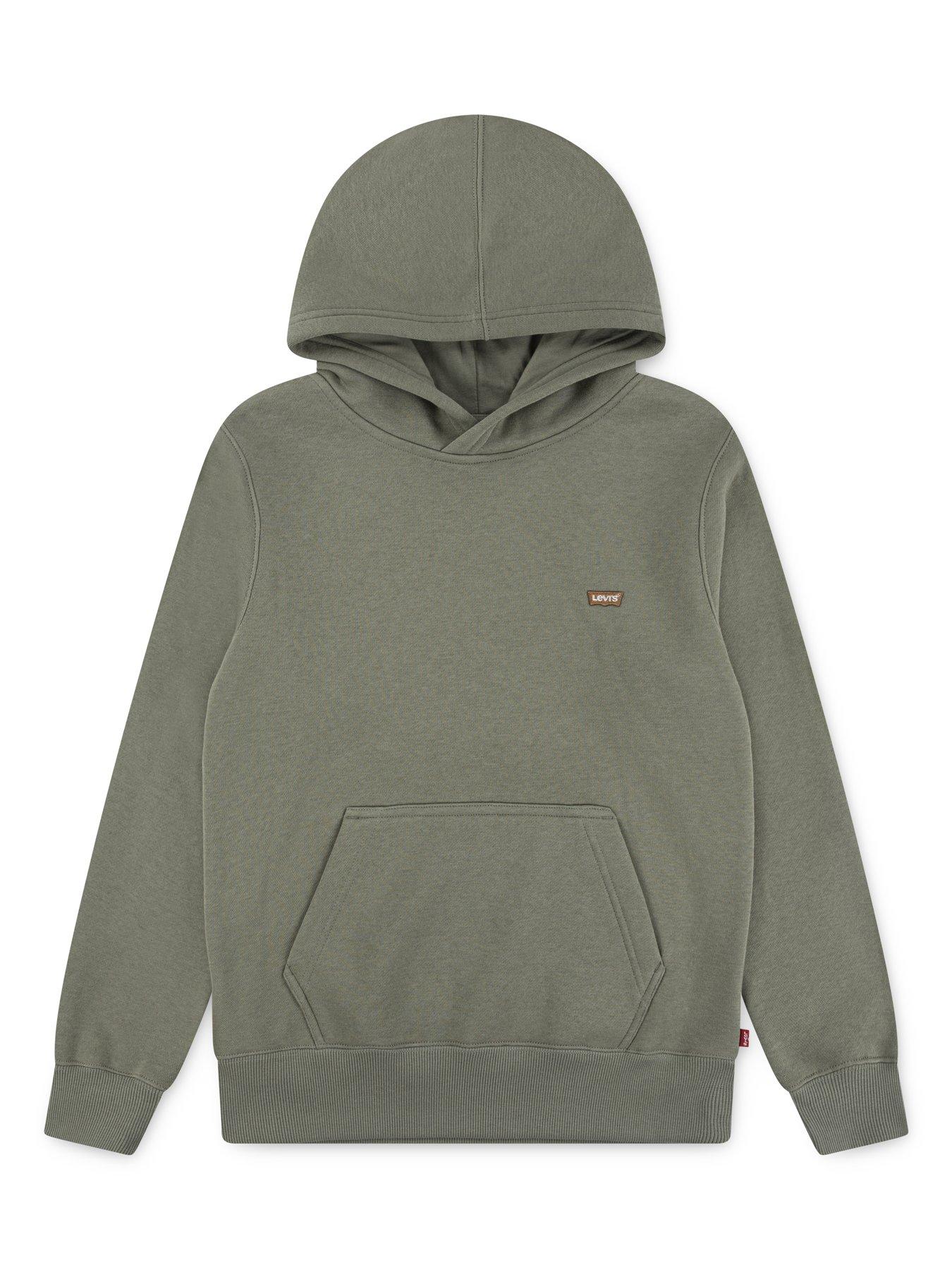 Levi's Boys Batwing Chest Hit Pull Over Hoodie - Green