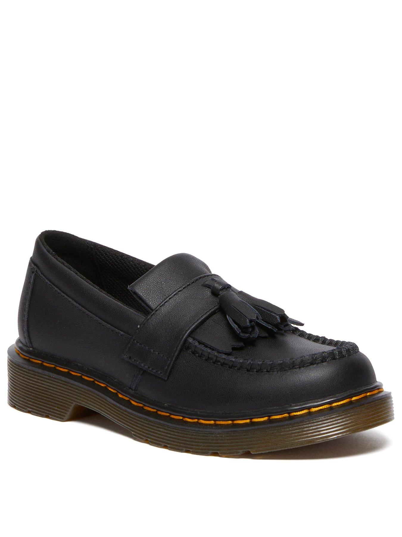 Image 2 of 7 of Dr Martens Junior Adrian J Tassel Loafer Black Softy T - Grey