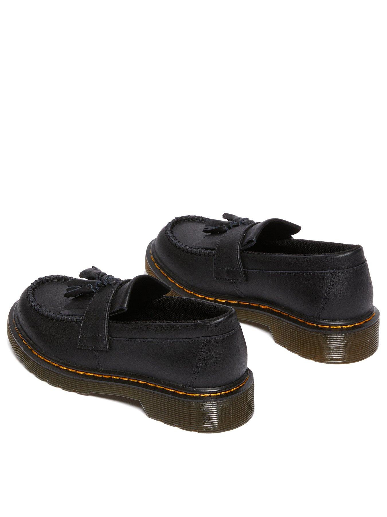 Image 3 of 7 of Dr Martens Junior Adrian J Tassel Loafer Black Softy T - Grey