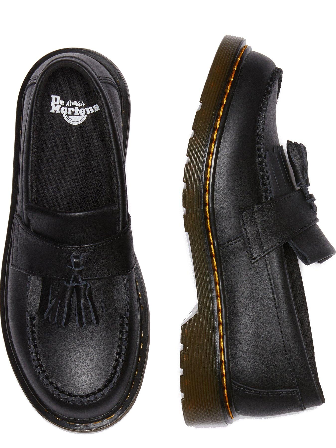 Image 4 of 7 of Dr Martens Junior Adrian J Tassel Loafer Black Softy T - Grey