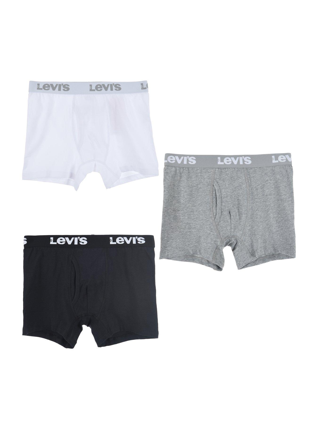 undefined Boys 3 Pack Boxer Brief - White