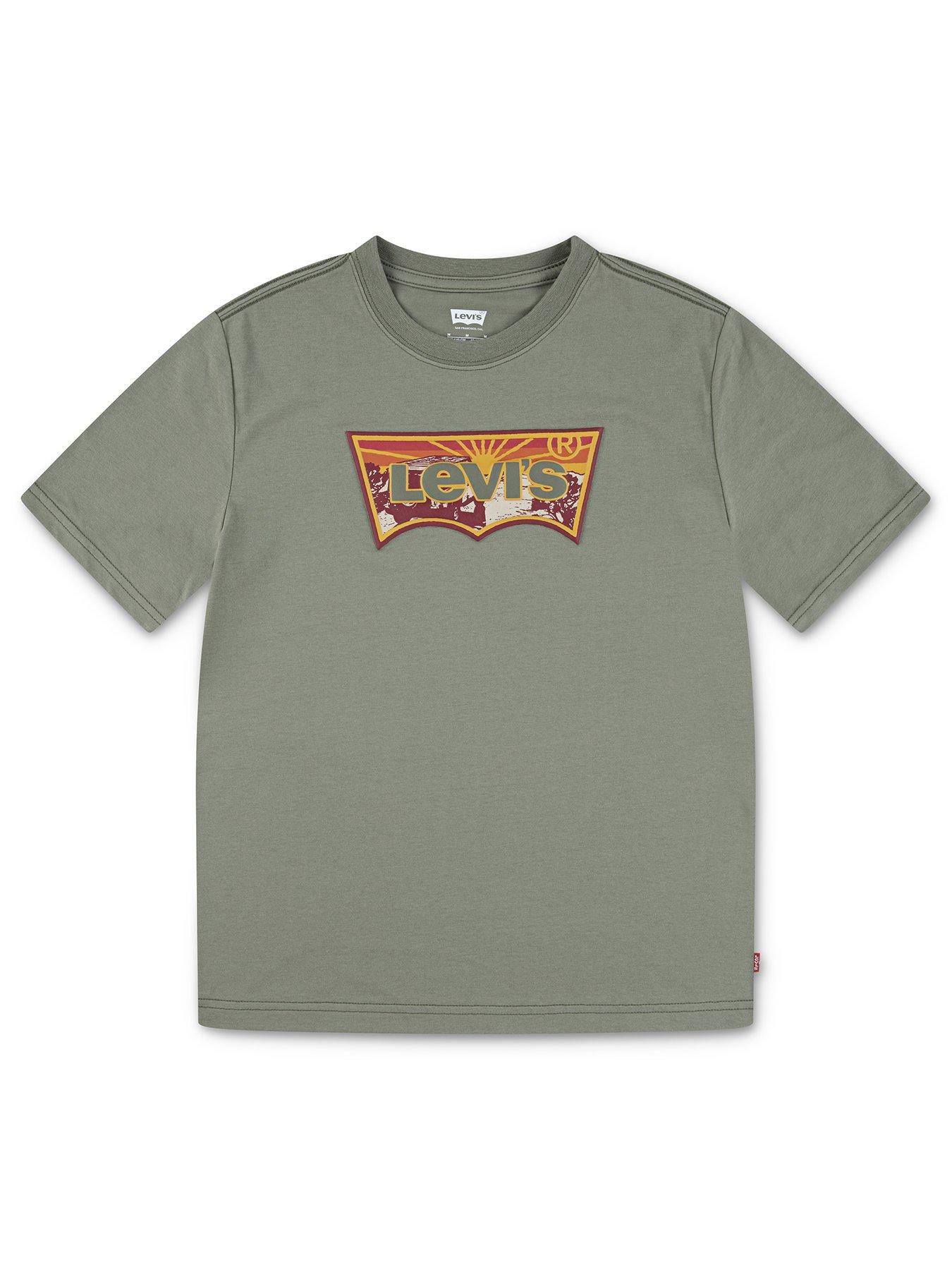 undefined Boys Sunrise Desert Short Sleeve T-shirt - Green