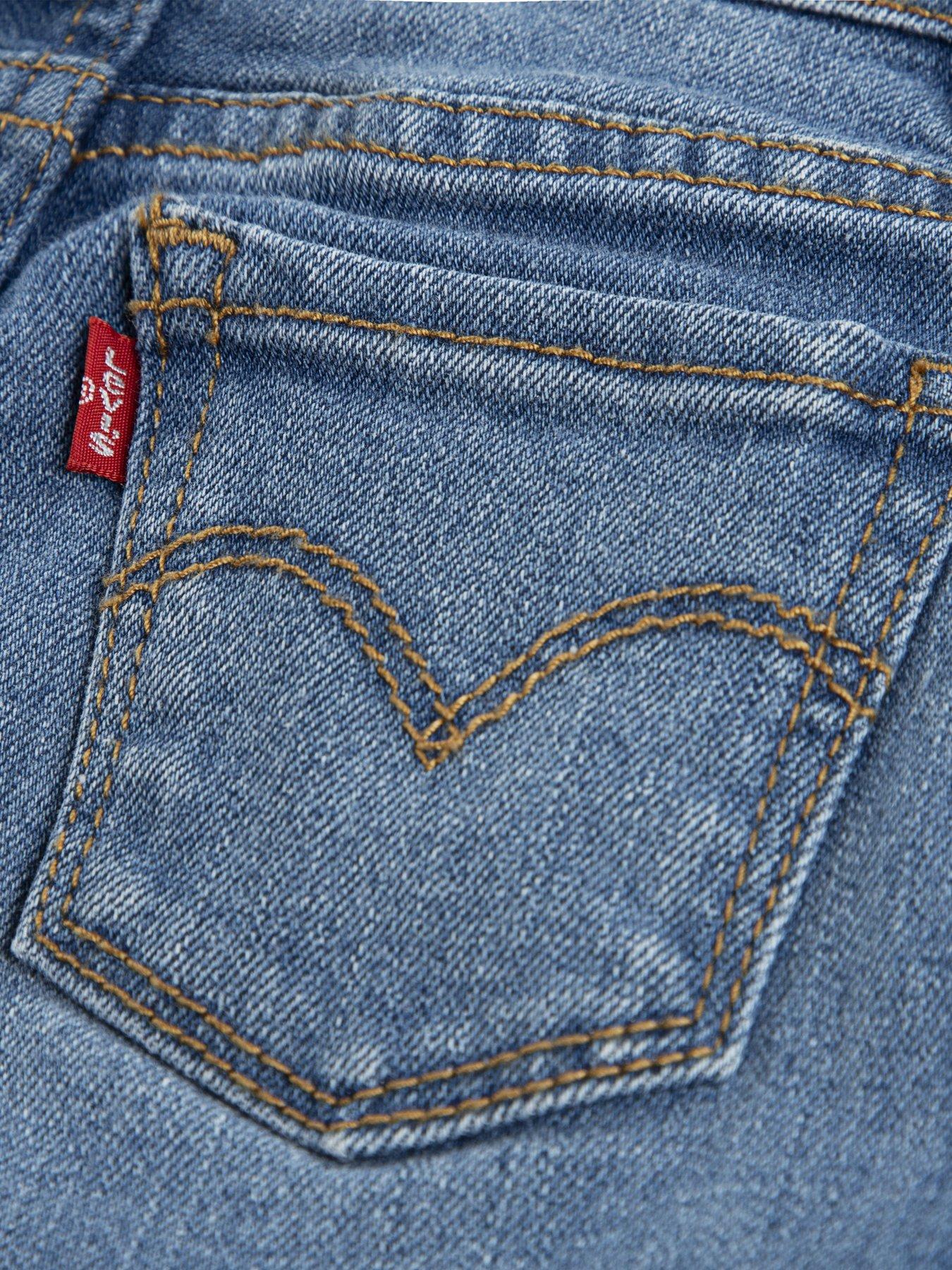 Image 4 of 6 of Levi's Baby Girls Logo Top &amp; Jeans Set - Multi