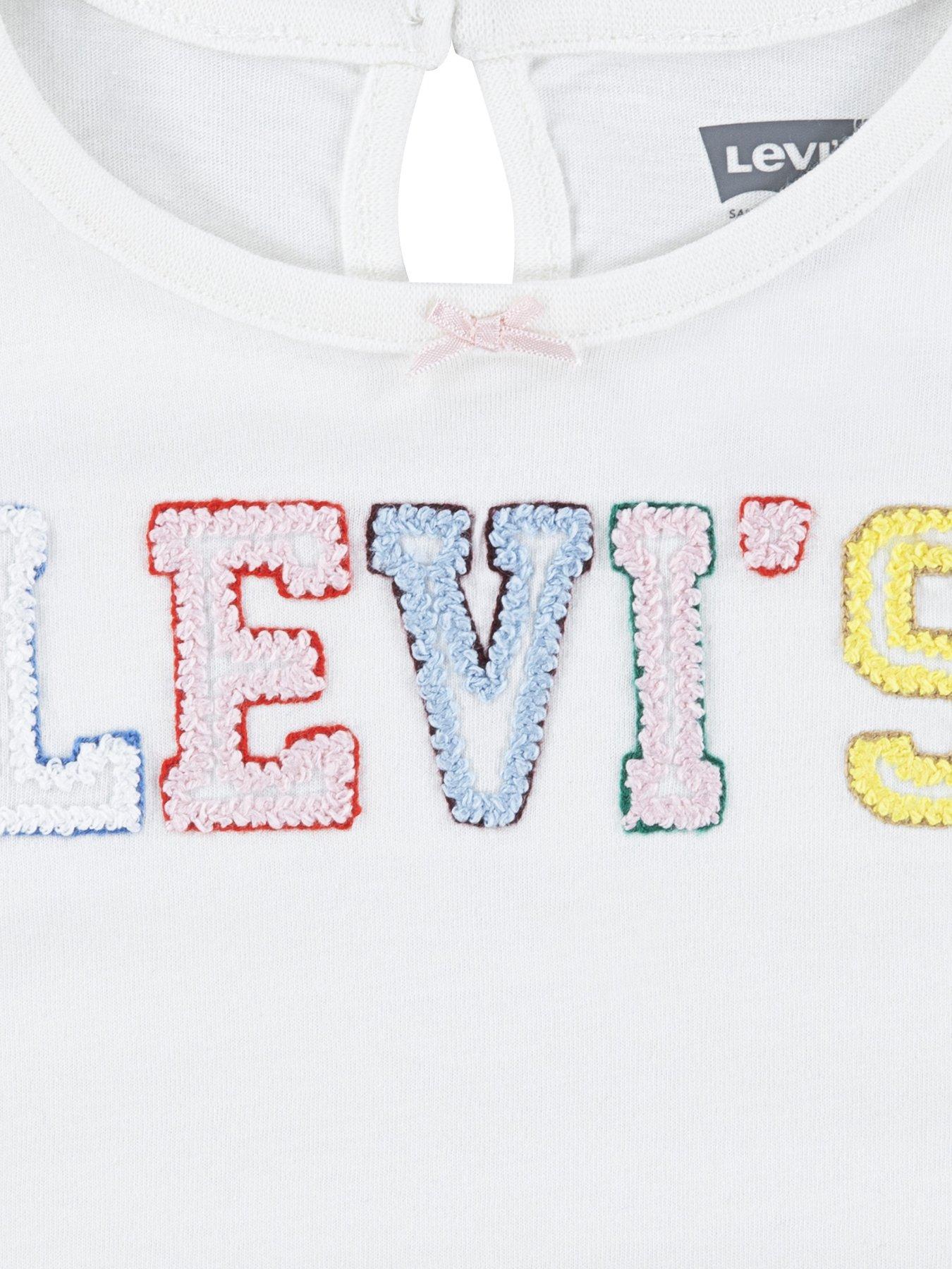 Image 5 of 6 of Levi's Baby Girls Logo Top &amp; Jeans Set - Multi
