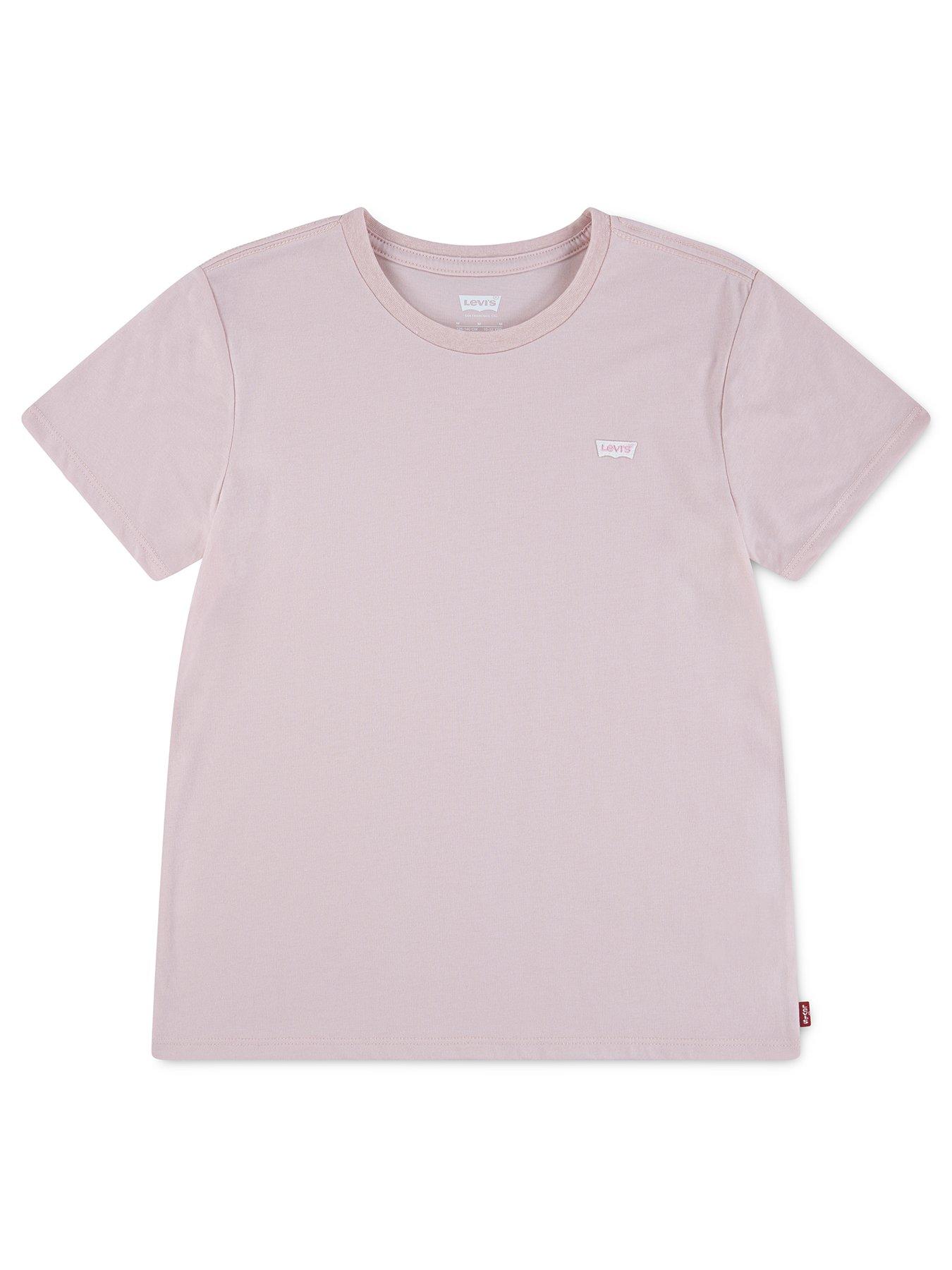 Levi's Girls Batwing Chest Hit Short Sleeve T-Shirt - Pink