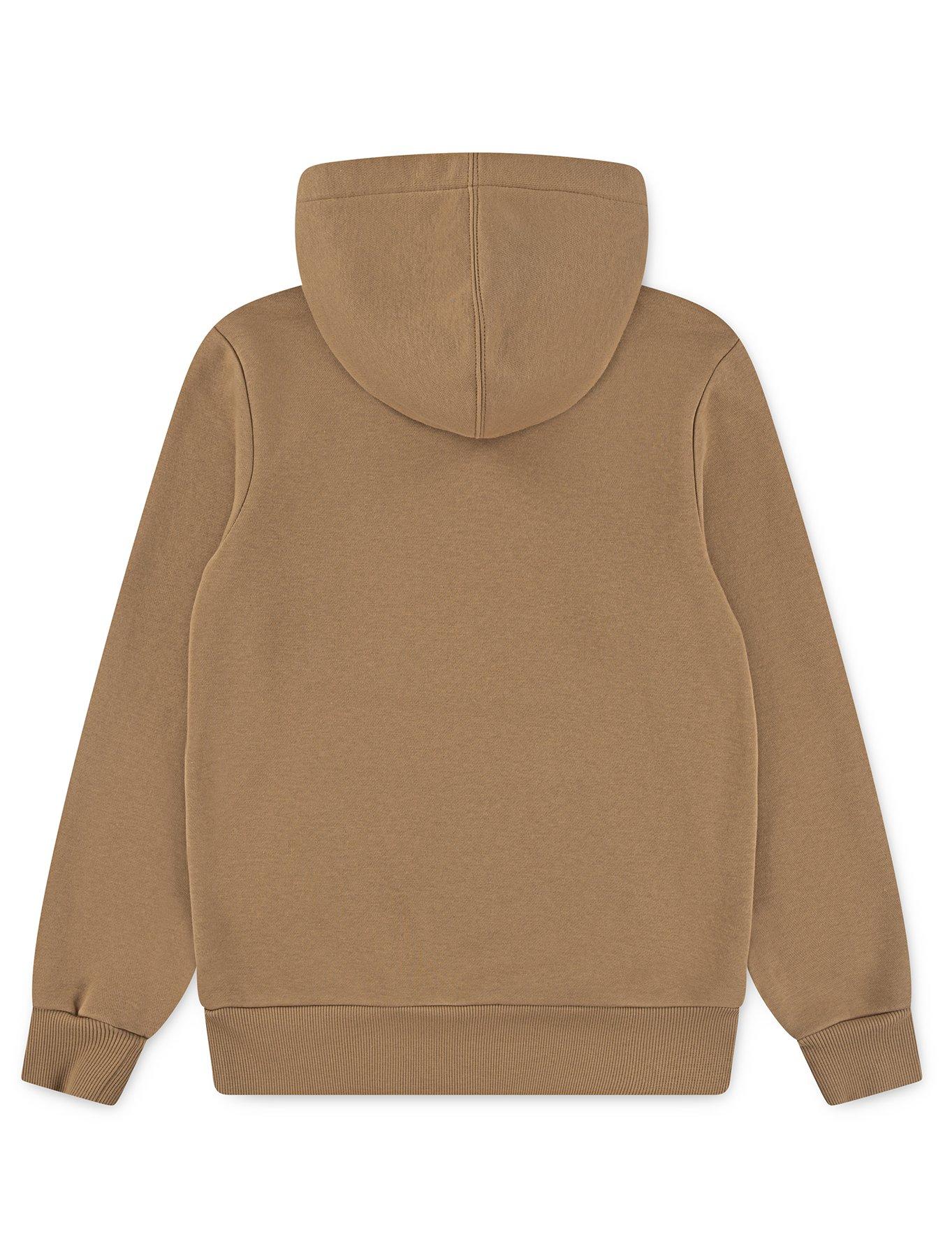 Image 2 of 3 of Levi's Boys Batwing Screenprint Hoodie - Light Brown